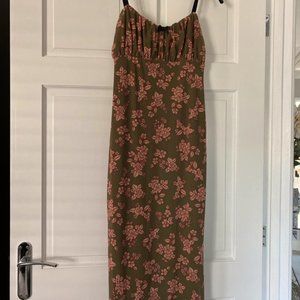 River island midi floral dress size 12